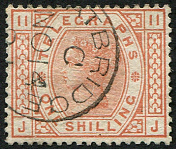 Telegraphs Brown Sg T Pl Vfu Crisp Embassy Philatelists