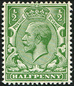 D Sg Variety Deep Yellow Green From Embassy Philatelists